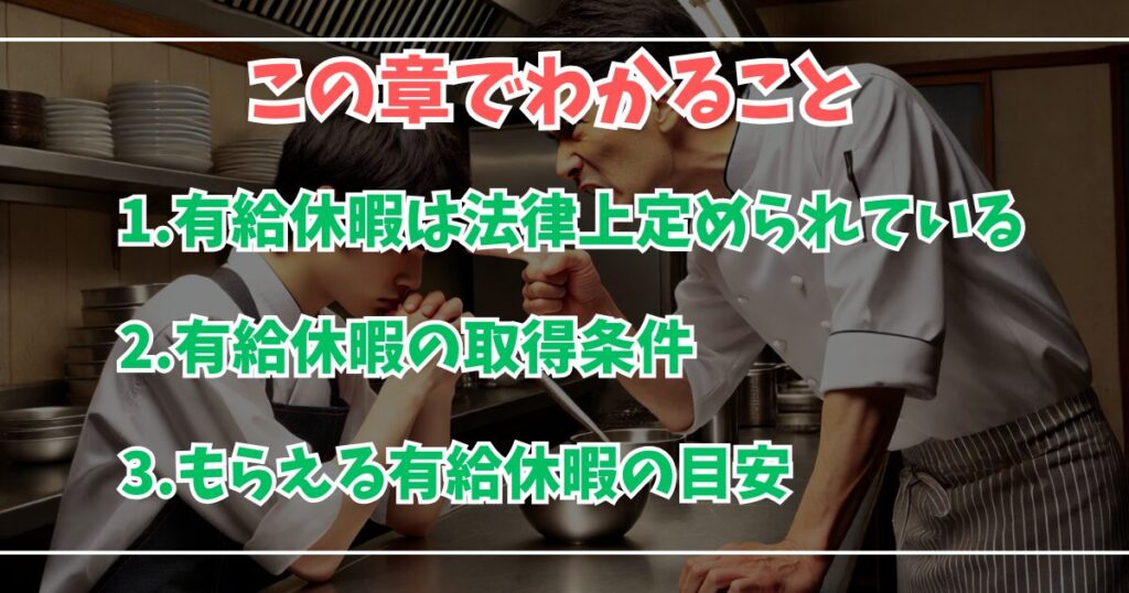 個人店に有給休暇がないのは違法？
